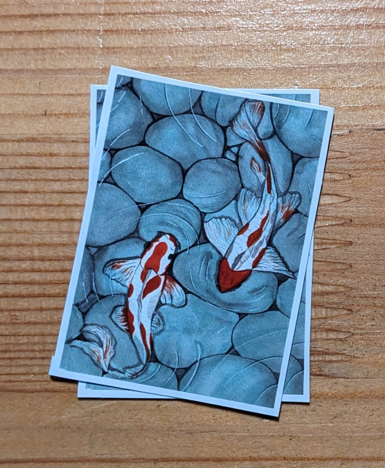 Carpes Koï, posters et stickers