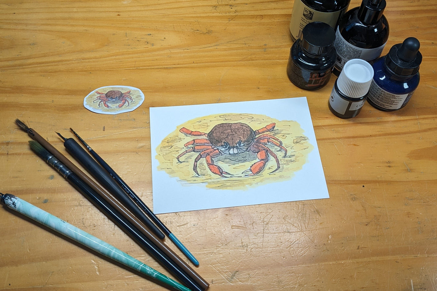 Crabe (tourteau), posters et stickers