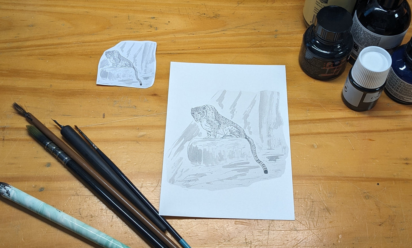 Panthère des neiges, posters et stickers