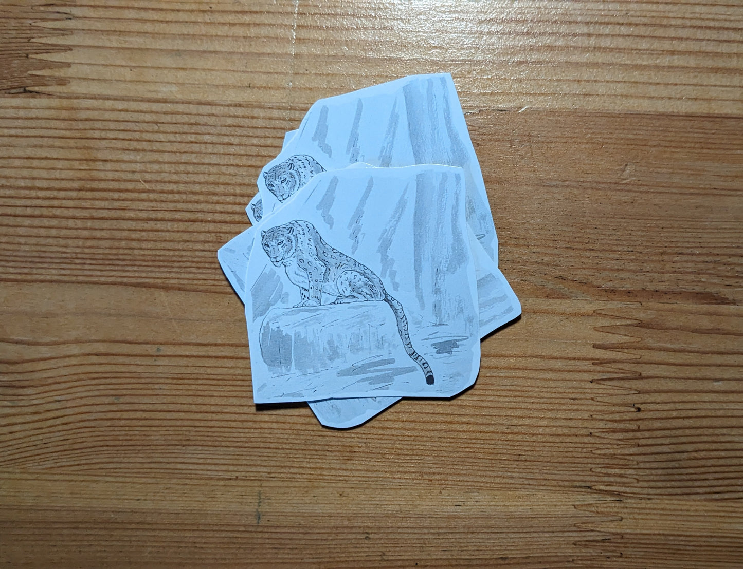 Panthère des neiges, posters et stickers