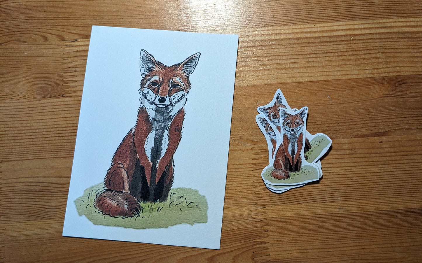 Renard, posters et stickers