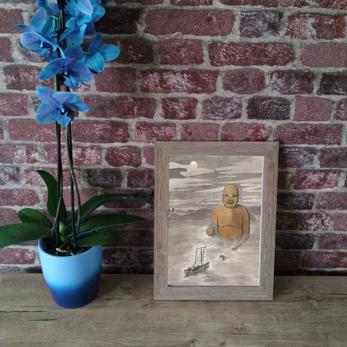 umibozu umibôzu mythologie japonaise moine boudhiste peinture à l'encre elsa abadie penars