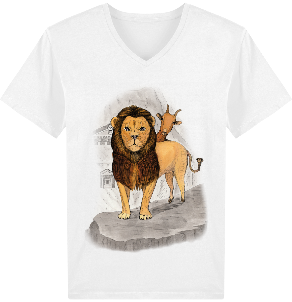 Tee Shirt Homme Col V Stanley PRESENTER, La chimère