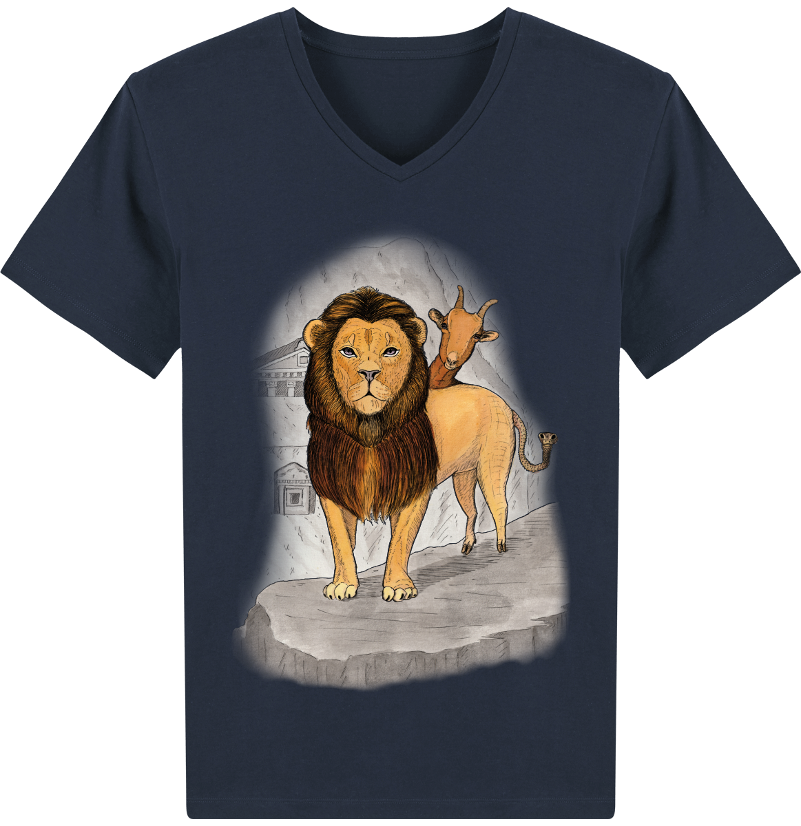 Tee Shirt Homme Col V Stanley PRESENTER, La chimère