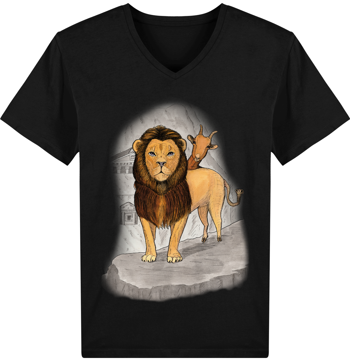 Tee Shirt Homme Col V Stanley PRESENTER, La chimère
