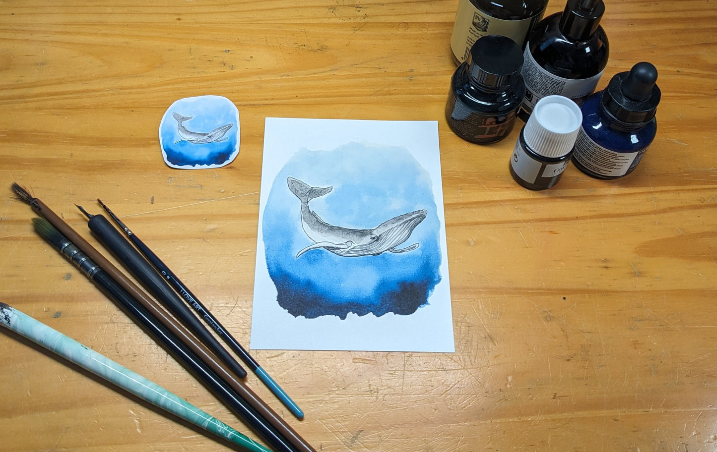 Baleine à bosse, posters et stickers