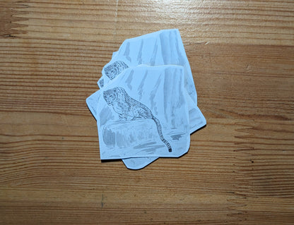 Panthère des neiges, posters et stickers