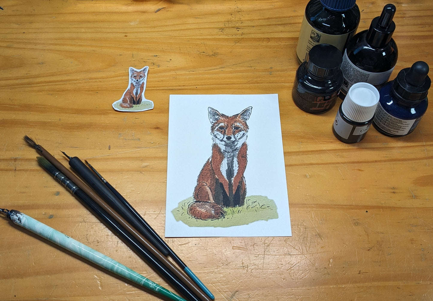 Renard, posters et stickers