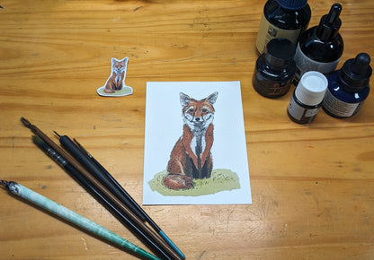 Renard, posters et stickers