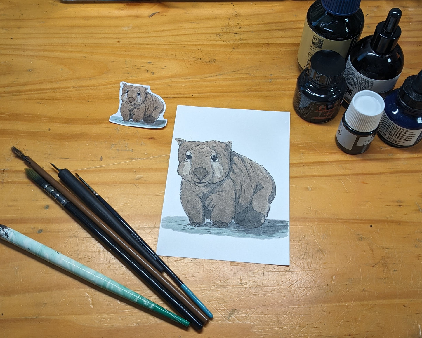 Wombat, posters et stickers