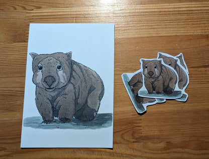 Wombat, posters et stickers